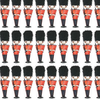 английские солдатики акварельный принт