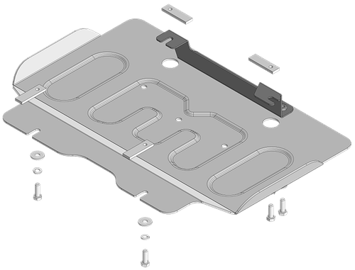 Защита алюминиевая 4 мм Д; ПДф для Changan Hunter Plus с 2023г Motodor.347202