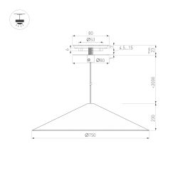 Светильник SP-MAKOTO-R750-14W Warm2700 (WH, 36 deg, 230V, TRIAC) (Arlight, IP20 Металл, 3 года) 054408