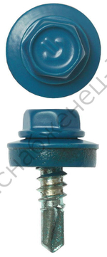 ЗУБР СКМ 5009 19 х 5.5 мм, неб.-голуб., кровельный саморез, 500 шт (4-300310-55-019-5009)