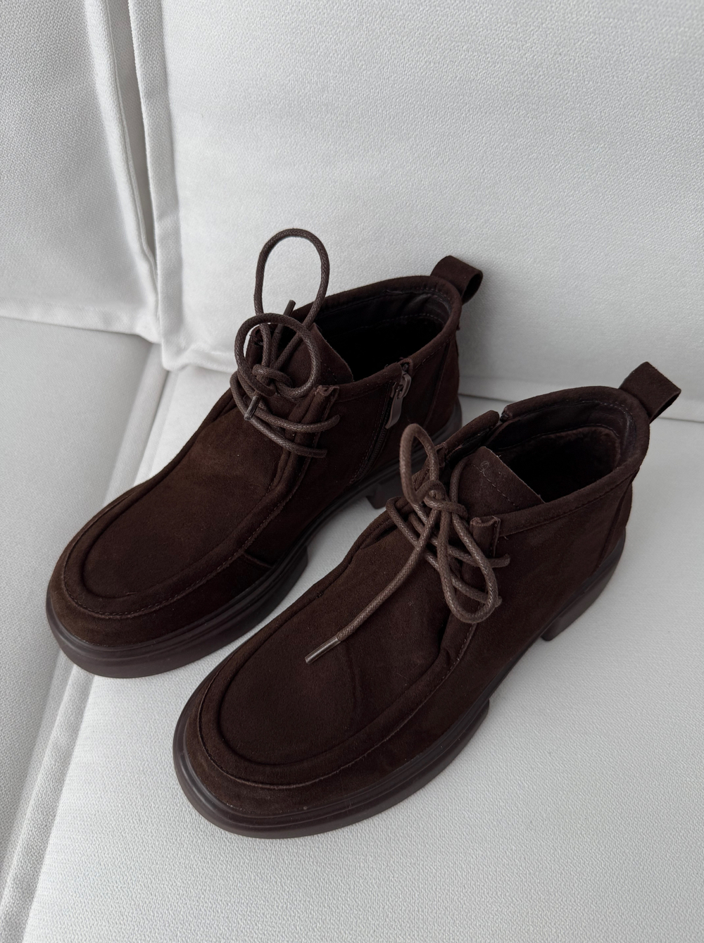 Полуботинки из натуральной замши