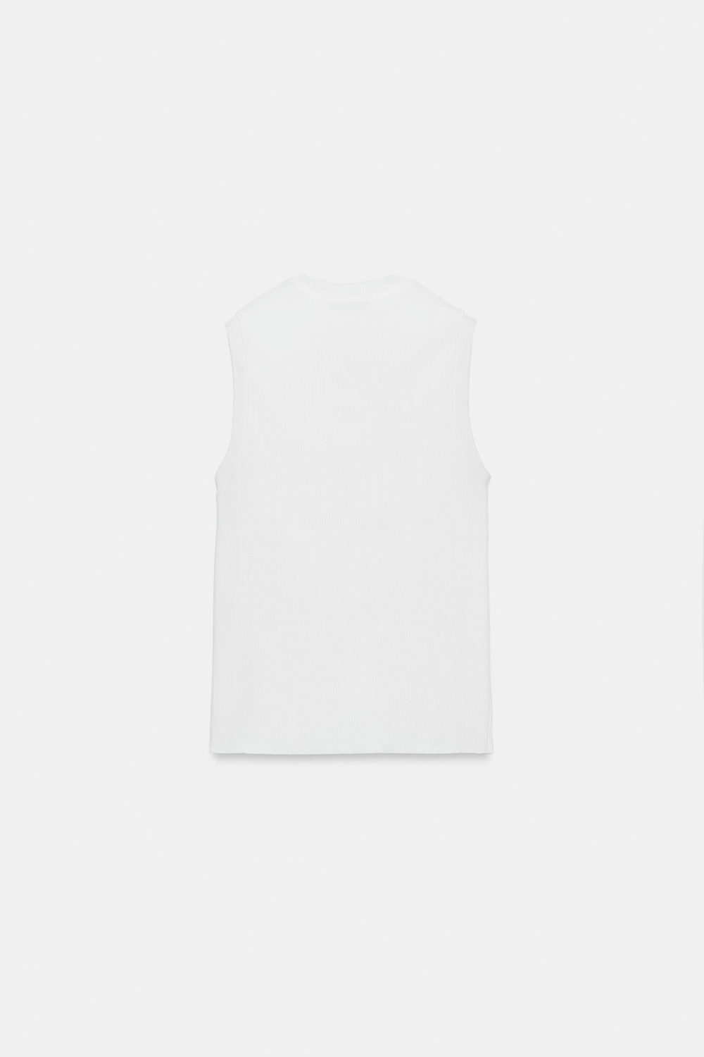 ZARA ТОП НА ПУГОВИЦАХ, БЕЛЫЙ