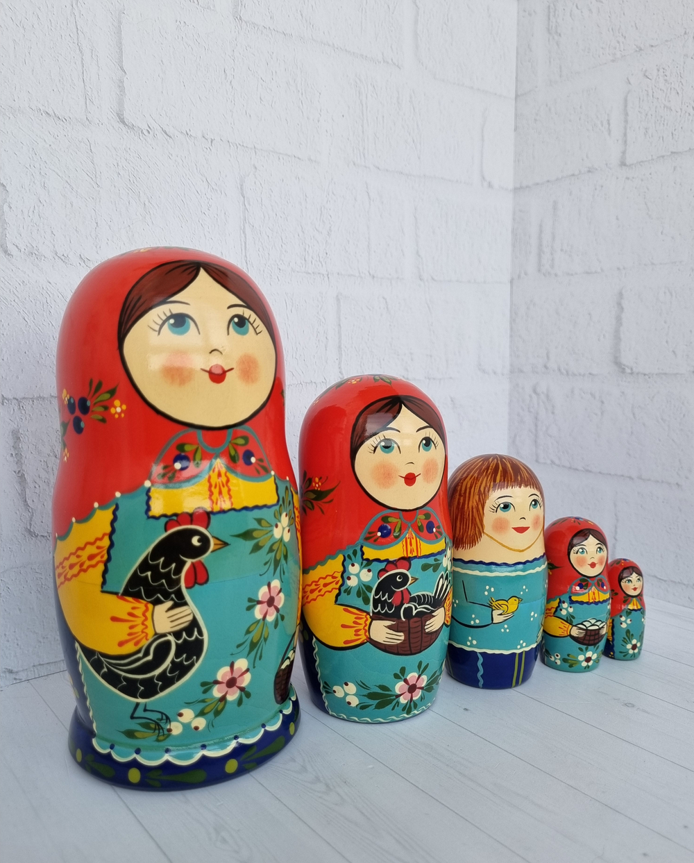 Матрешка "с курочкой" традиция 5мест