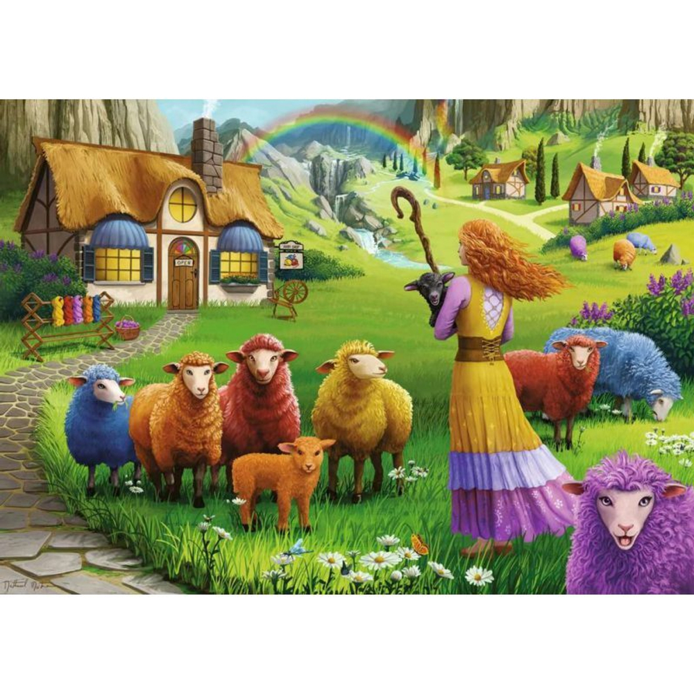 Ravensburger - Пазл Разноцветная шерсть 1000 шт. 169498
