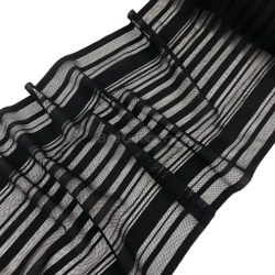 Кружево-сетка черная 24 см