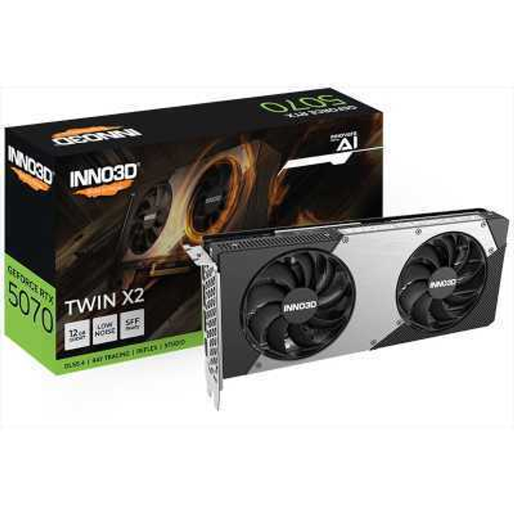 Видеокарта Inno3D nVidia GeForce RTX 5070 Twin X2 12Gb N50702-12D7-195064N