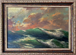 Беляев В. В. Над морем. Холст, масло. Россия, 2021 г.