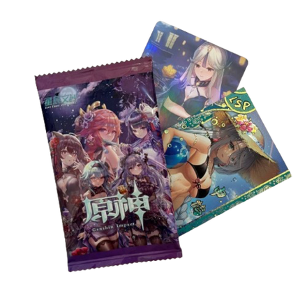 Бустер коллекционных карточек Genshin Impact (фиолетовый)