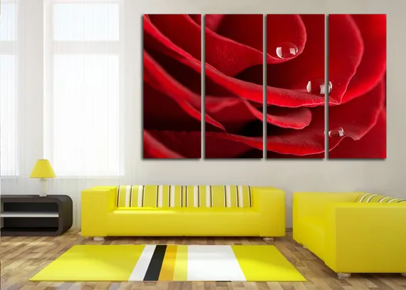 Модульная картина "Розовая вода"