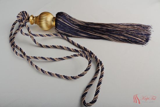 Подхваты-кисти для штор 2шт. синий