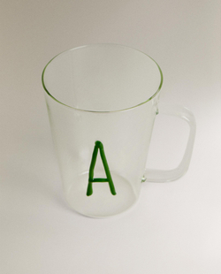 Zara Home чашка из боросиликатного стекла, цвет синий, 11.8 см