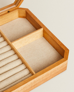 ZARA HOME ДЕРЕВЯННАЯ ШКАТУЛКА ДЛЯ ЮВЕЛИРНЫХ ИЗДЕЛИЙ