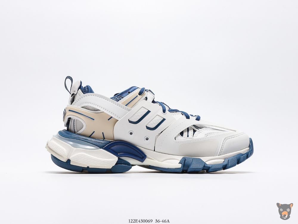 Кроссовки Track Trainers White/Blue/Beige