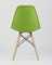 Eames Style DSW зеленый пластик, стальной каркас, натуральный массив бука