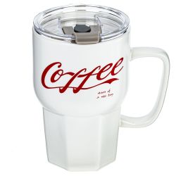 GAEM Кружка с крышкой и трубочкой, 400 мл, L13 W9 H19,5 см, 2в.