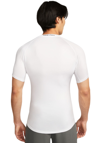 Компрессионка  Nike Pro Dri-FIT Tight Short-Sleeve фитнес Top - белый