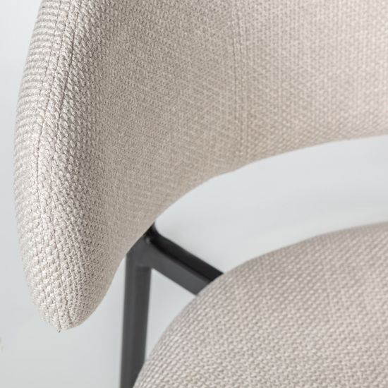 Стул Adele, ткань, светло-серый