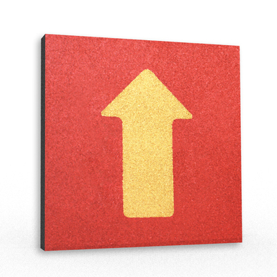 Резиновая плитка с рисунком Стрелка 500х500x40 мм тротуарная