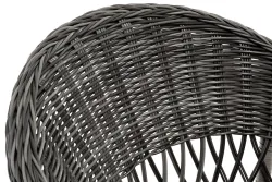 "Сицилия" плетеный стул из искусственного ротанга, цвет графит