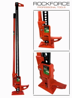 Домкрат реечный 3т 60''(высота подхвата - 155мм, высота подъема - 1350мм) RockForce##Rock FORCE RF-TRA8605