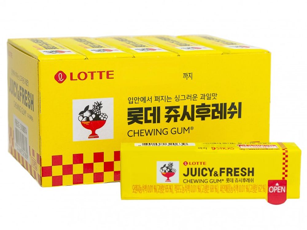 Резинка жевательная JUICY FRESH 26г