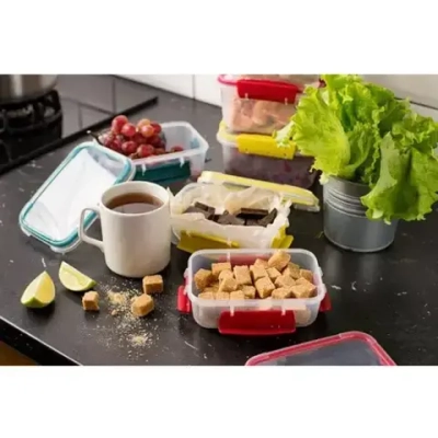 Контейнер для продуктов 0,5л «BUTTERFLY» красный