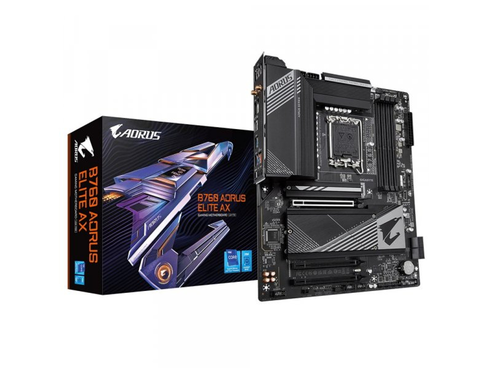 Материнская плата Gigabyte Bad Pack B760 Aorus Elite Ax, Socket LGA 1700, Intel B760, ATX, RTL