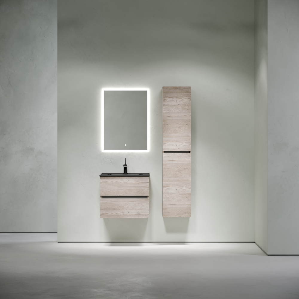 Тумба подвесная под раковину Sancos Urban, дуб галифакс натуральный 590х450х550