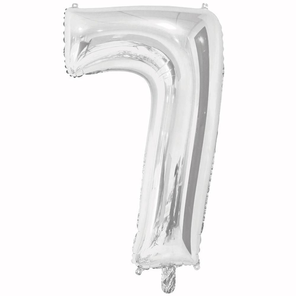 Шар ЦИФРА 7 Silver 26" 66 см