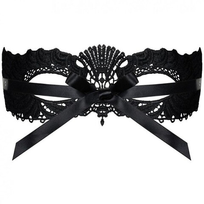 Обворожительная маска на глаза с узорами (Цвет: черный)