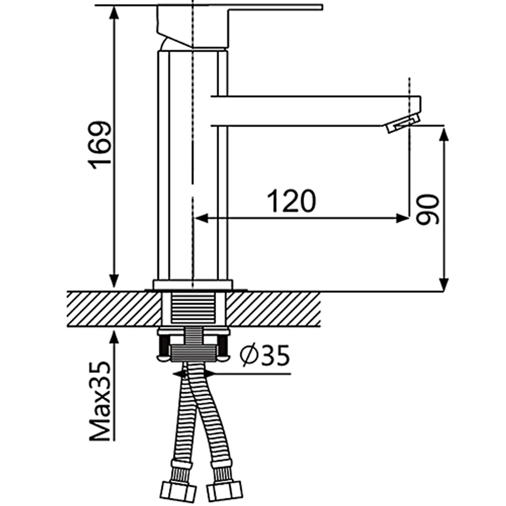 Смеситель для раковины Oute T40 T40401