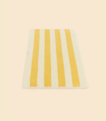 Полотенце махровое - Желто-белый - 70x130