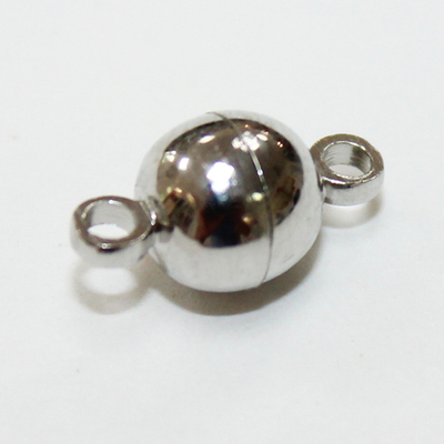 Застежка магнит люкс родированная 11мм