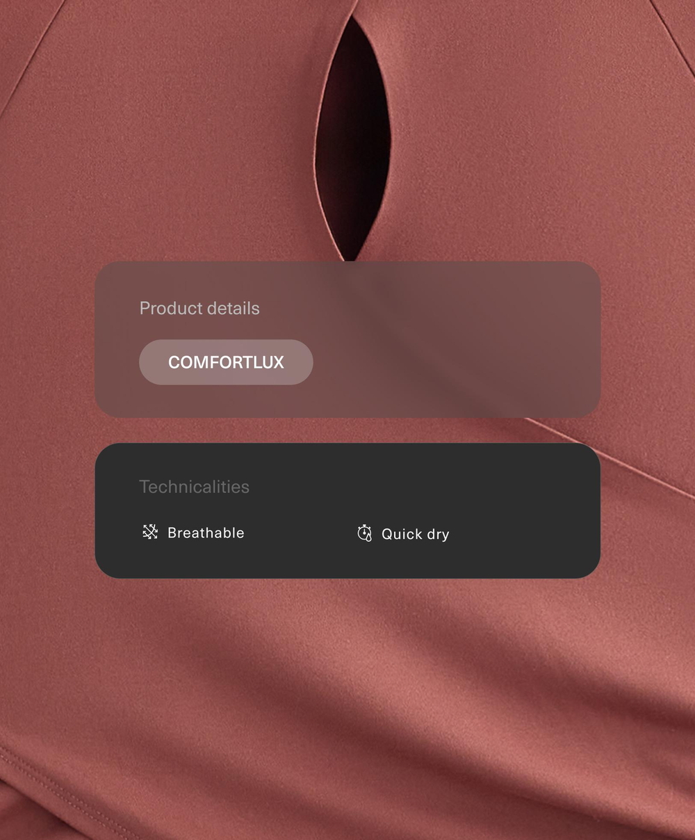 Oysho Лонгслив Comfortlux, линялый махагон