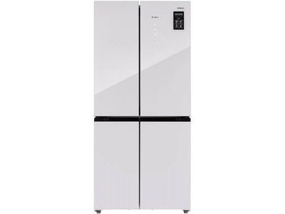 Холодильник Tesler RCD-482I белое стекло