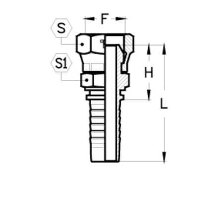 Фитинг DN 10 BSP (Г) 3/8