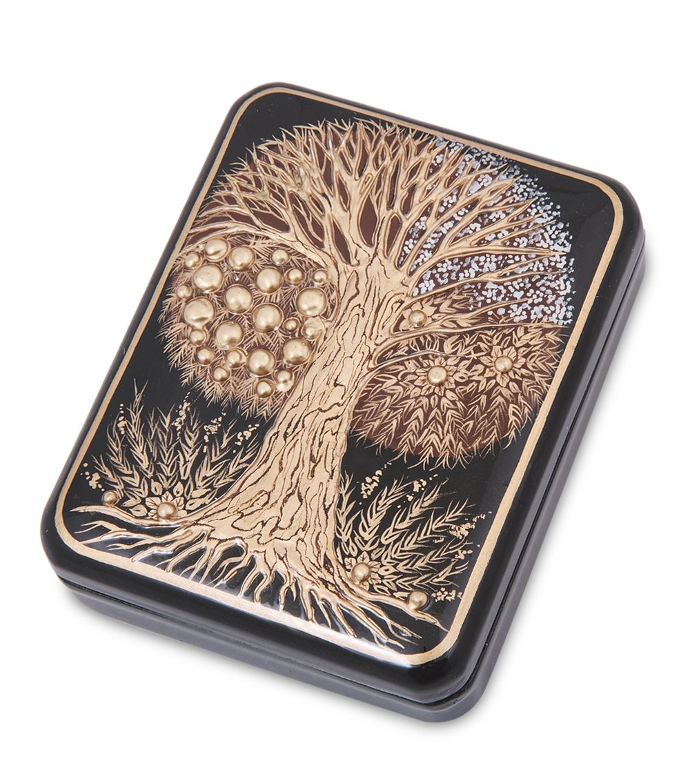 Народные промыслы ШК-55/259 Шкатулка «Древо жизни» авт. Котс А.