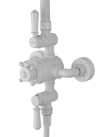 Душевая система с термостатом WONZON & WOGHAND RETRO, Белый матовый (WW-B3041-MW)