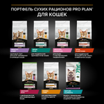 Сухой корм PRO PLAN DERMA CARE здоровье шерсти и кожи взрослых кошек лосось 400 г