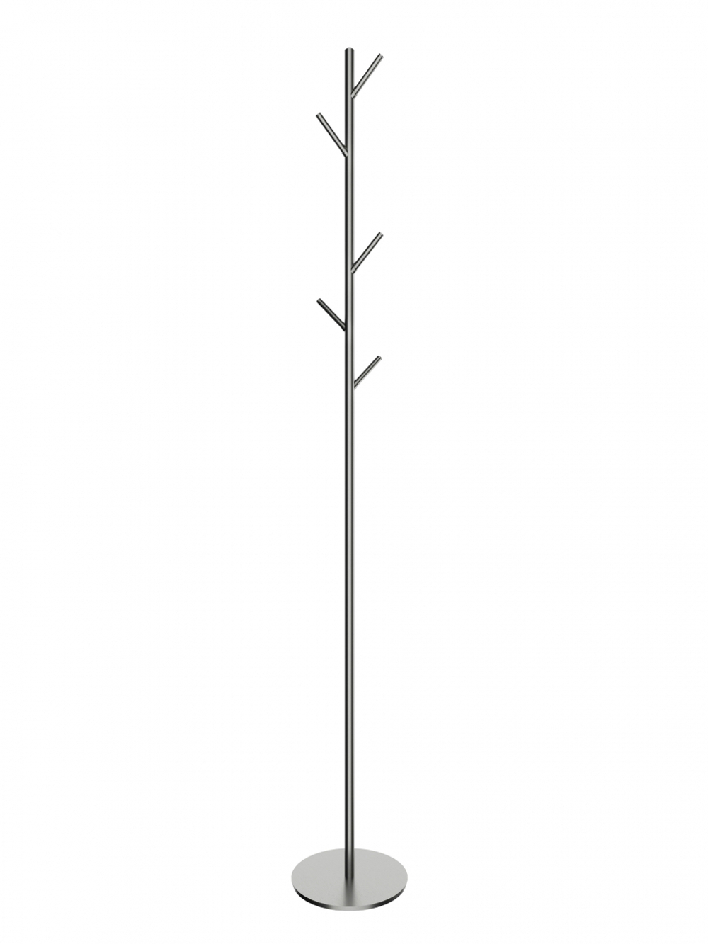 Вешалка напольная для ванной комнаты WONZON & WOGHAND, Брашированный никель (WW-V4306-BR)