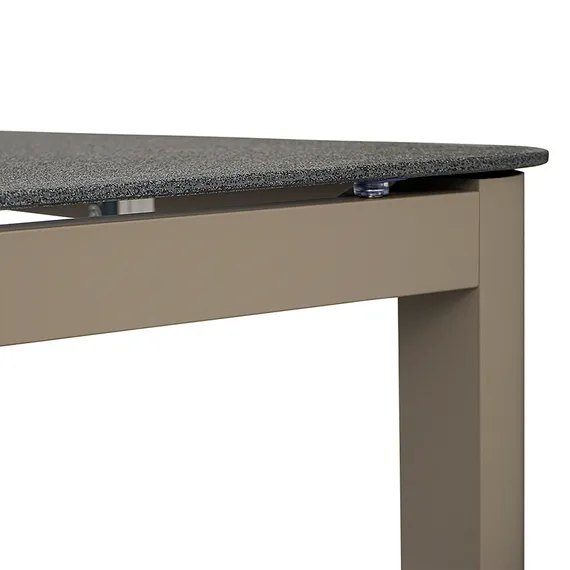 Уличный стол Leif, 160х90х75 см, серо-бежевый