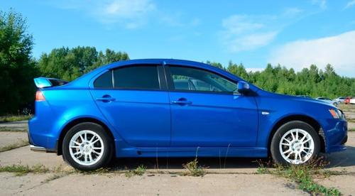 Накладки на пороги RPM(ABS) Mitsubishi Lancer10