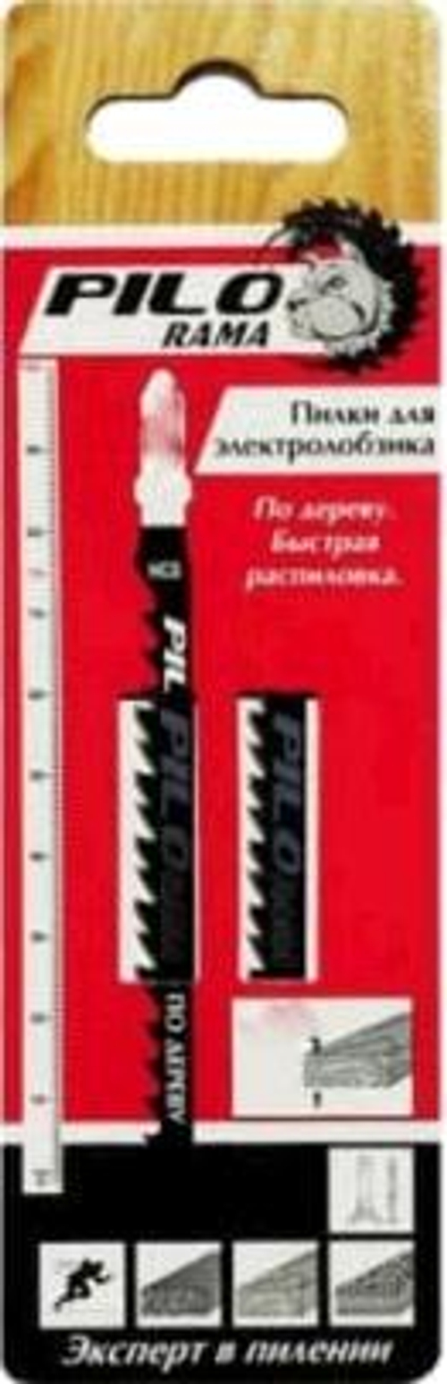 Полотна д/эл.лобзика  по дер. 2шт Т119ВО / 75мм, шаг2,0мм, фигур.рез. / Pilorama  551193