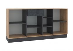 Комод Леви 170 дуб крафт золотой / черный / угольный камень