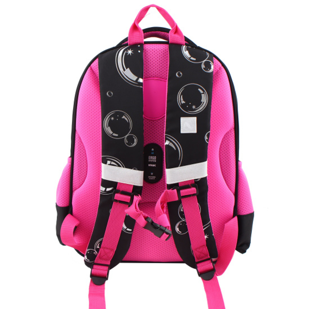 Ранец, спинка эргономичная, 2 отделения, 39*29*18 см, COMFORT Life, Пузыри, КОКОС, 240478