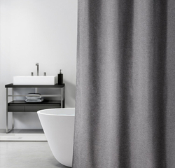 Шторка для ванной 200х240 Carnation Home Fashions Linen Grey