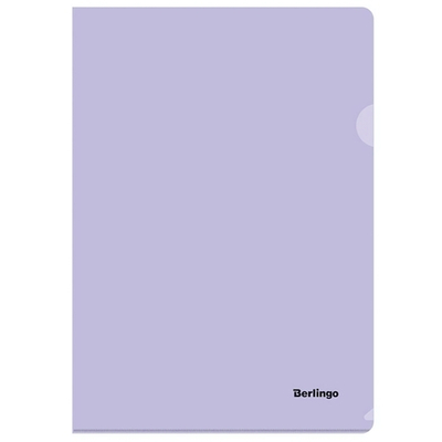 Папка-уголок "Instinct", А4, 180мкм, лаванда (Berlingo)