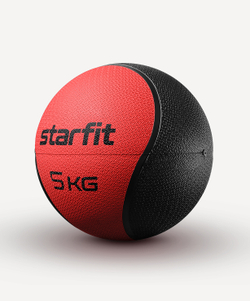 Медбол высокой плотности GB-702, 5 кг, красный