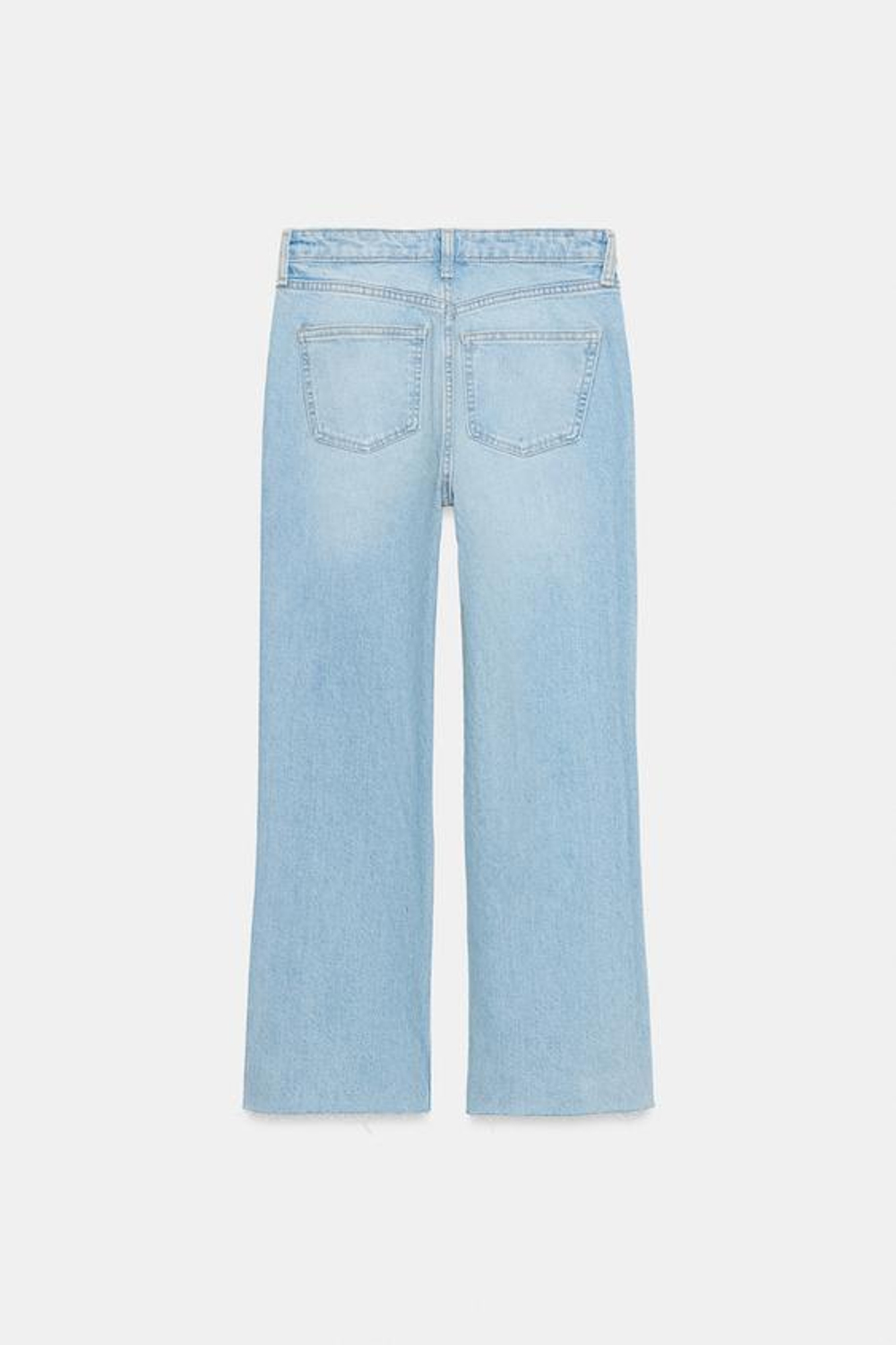 ZARA ДЖИНСЫ Z1975 MINI FLARE С ВЫСОКОЙ ПОСАДКОЙ, ГОЛУБОЙ