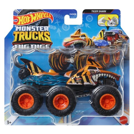 Hot Wheels - Monster Trucks 6-колесный грузовик 1:64 Tiger Shark HWN88 / артикул   HWN86 HWN88  / GTIN 194735217618